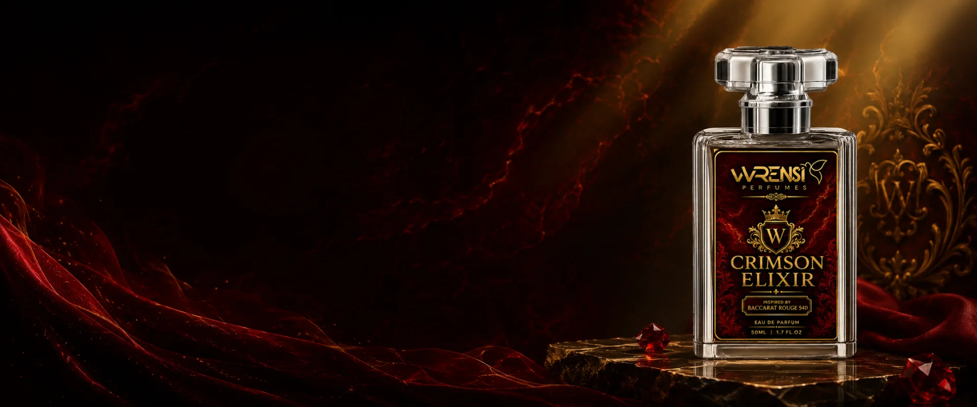 Crimson Elixir Wrensi perfume banner